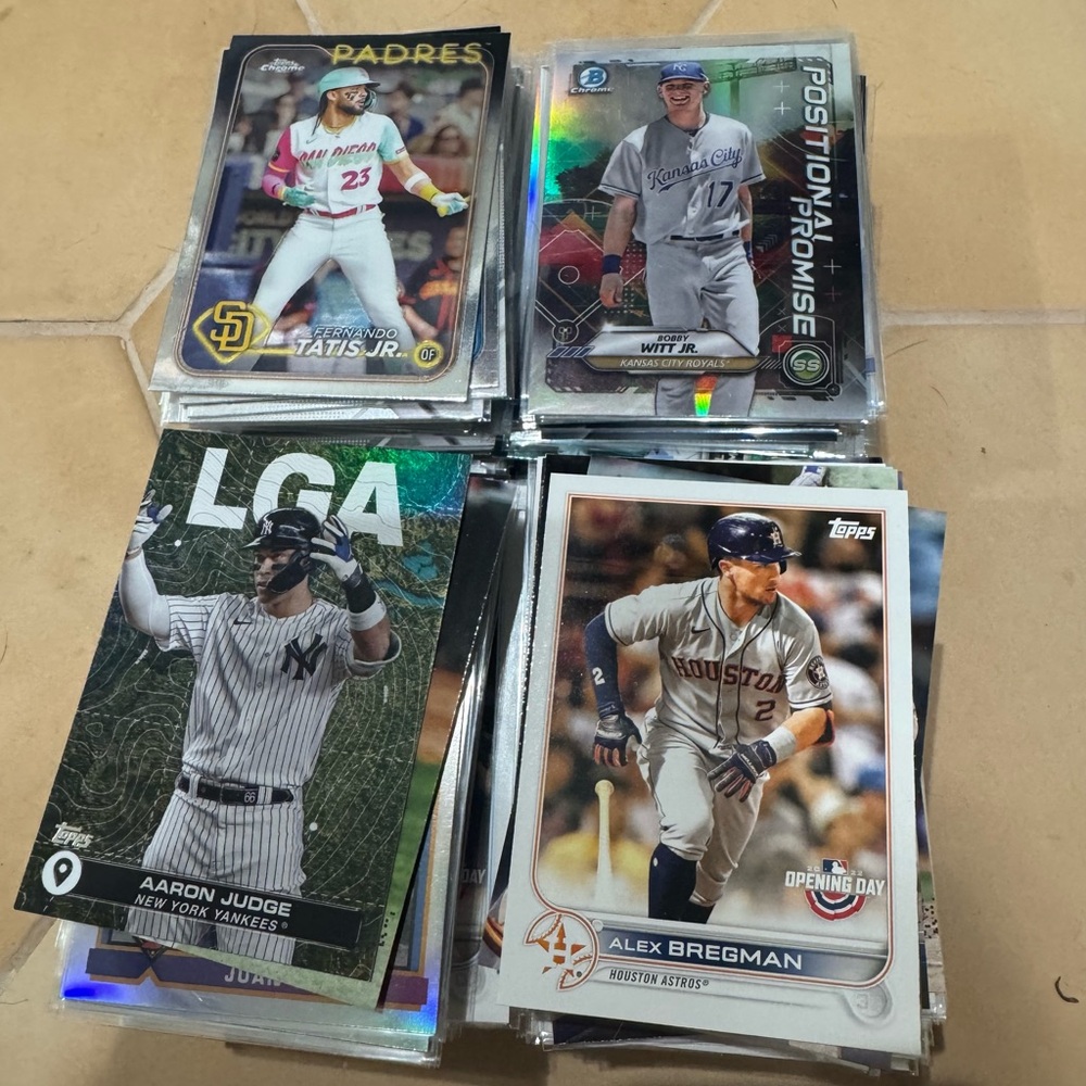 640 Topps and Panini Multicolor Baseball Card Set
